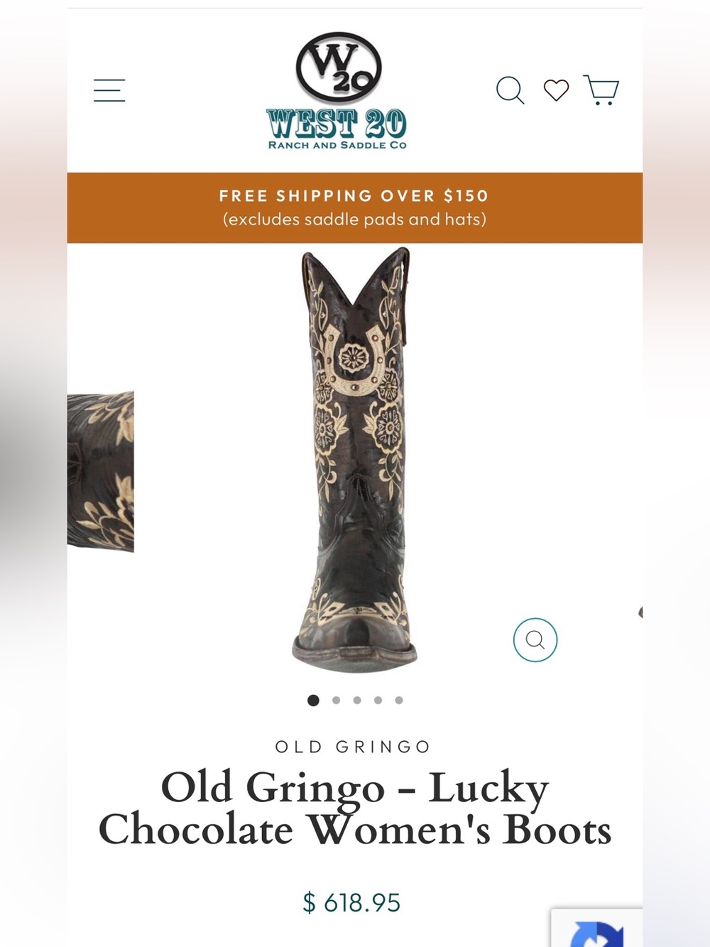 Old Gringo “Lucky” Boots in Chocolate Brown, Women’s 7.5 - Picture 5 of 6